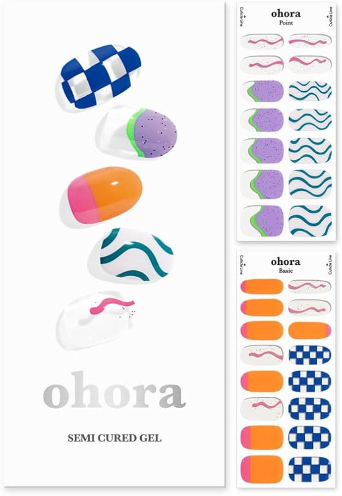 ohora Semi Cured Gel Nail Strips (N Snatched) - Works with Any Nail Lamps, Salon-Quality, Long La... | Amazon (US)