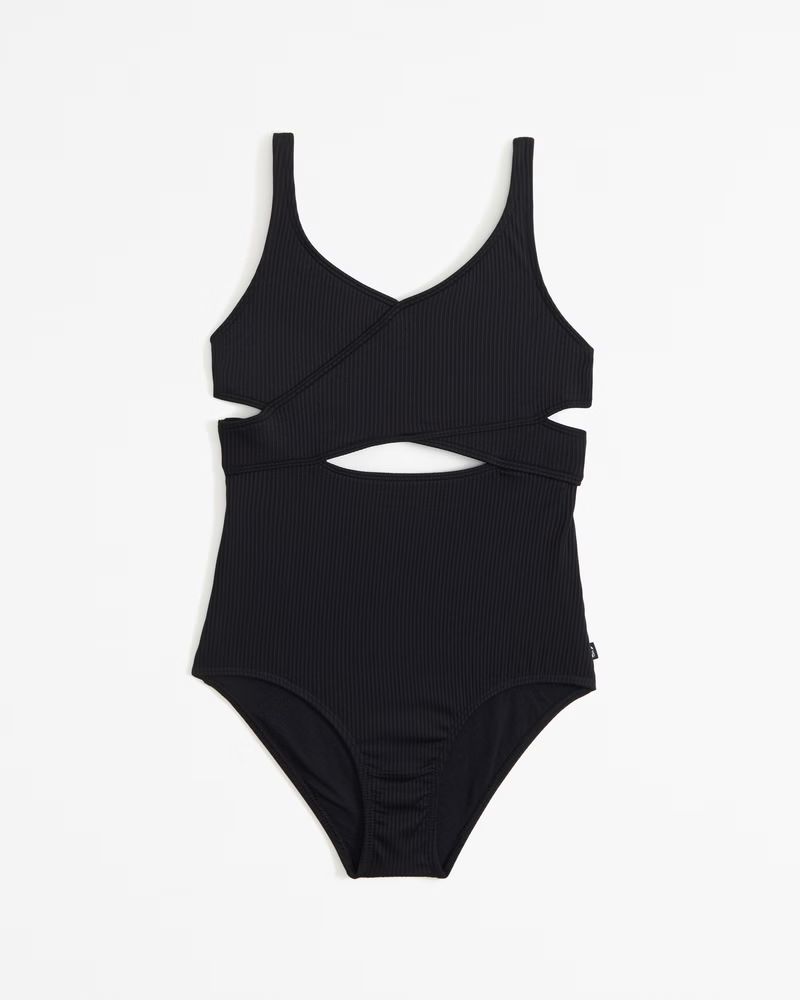 girls low wrap one-piece swimsuit | girls | Abercrombie.com | Abercrombie & Fitch (US)