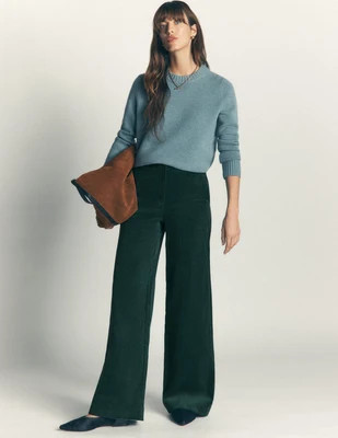 Boden Women's Belgravia Cord Pants in Green | Size 4 | Boden (US)