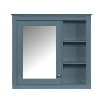 Space-saving Medicine Cabinet, Mdf & Glass, Modern Style For Bathroom | Wayfair North America