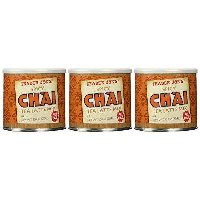 Trader Joe's Spicy Chai Tea Latte Mix 284g 10oz X 3 PACK | Walmart (US)