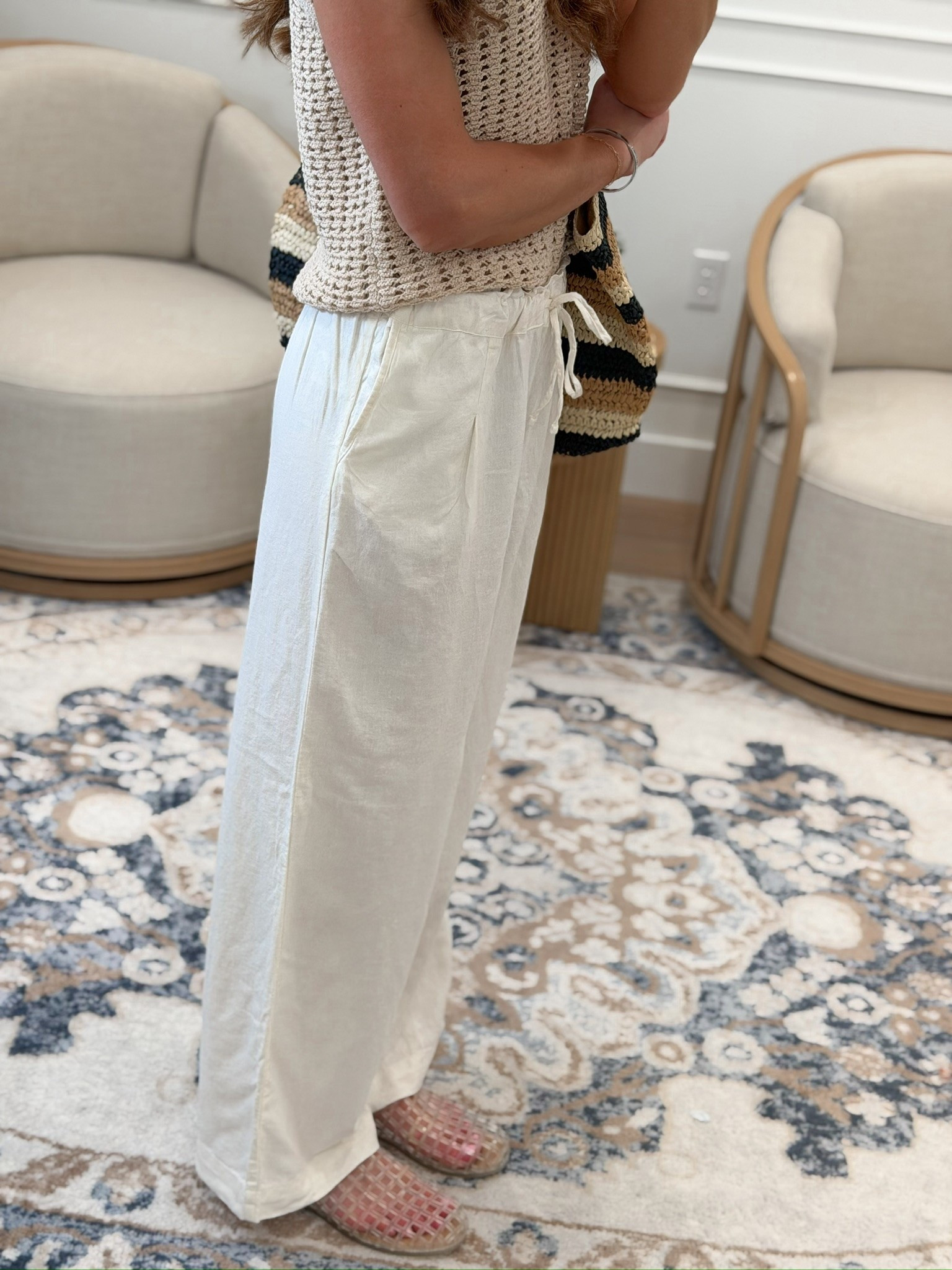 The Walmart find of the season 🤍 These linen pants are giving expensive look on a budget — perfect for vacation, errands, or dressing up with heels!

#LTKgrwm #LTKootd #LTKSeasonal