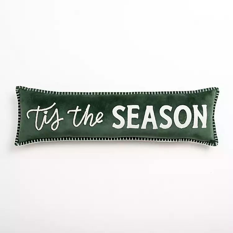 Green Tis the Season Christmas Pillow | Kirkland's Home