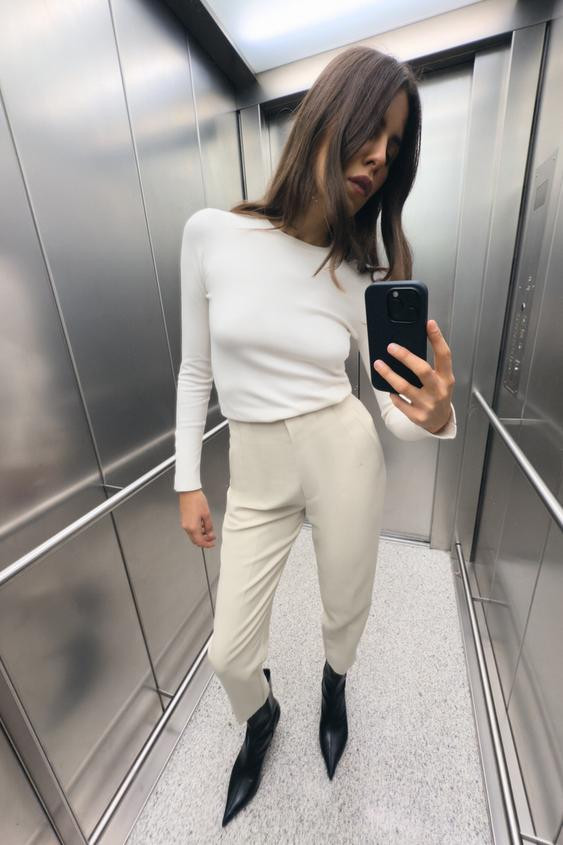 PANTS WITH A HIGH WAIST | Zara US