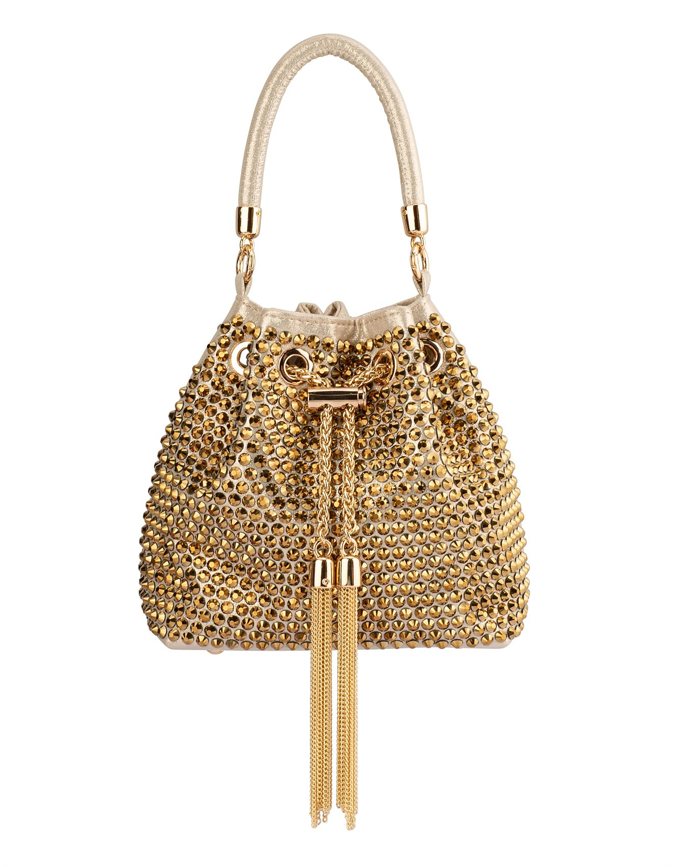 SANTORINI STUDDED HOTFIX POUCH | David Jones (Australia & New Zealand)