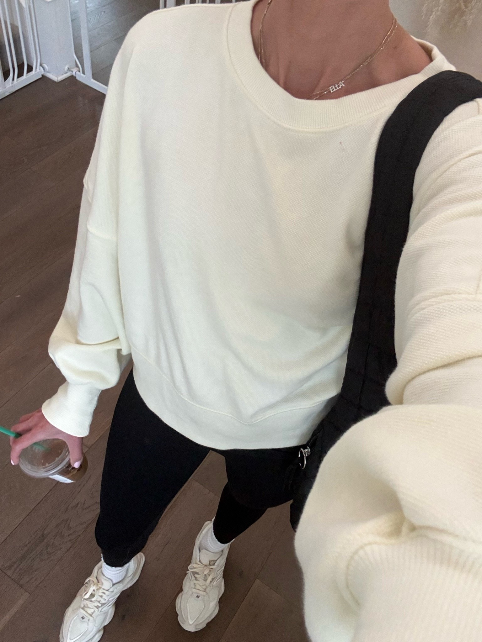 Comfy outfit for a day of mommin 💛 My sweatshirt & leggings are on sale right now! Both fit true to size 

Aerie, comfy everyday outfit, loungewear, mom style, mom outfit, sweats, black leggings, yellow shirt, school dropoff outfit

#LTKootd #LTKmomlife #LTKSaleAlert