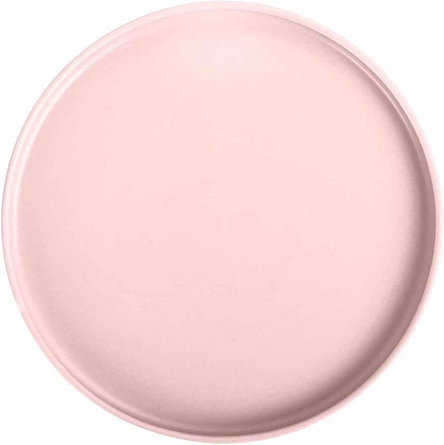 Stone Lain Stella Dinner Plate 6-Piece Set, Round, Porcelain, Blush | Amazon (US)