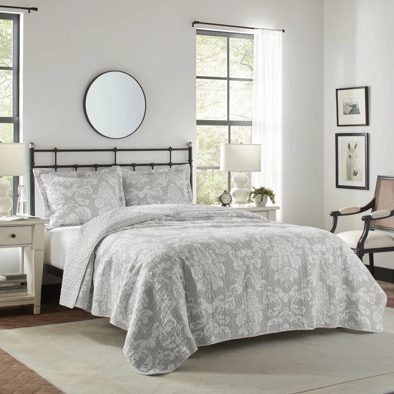 Laura Ashley Venetia Reversible Cotton Quilt Set & Reviews | Wayfair | Wayfair North America