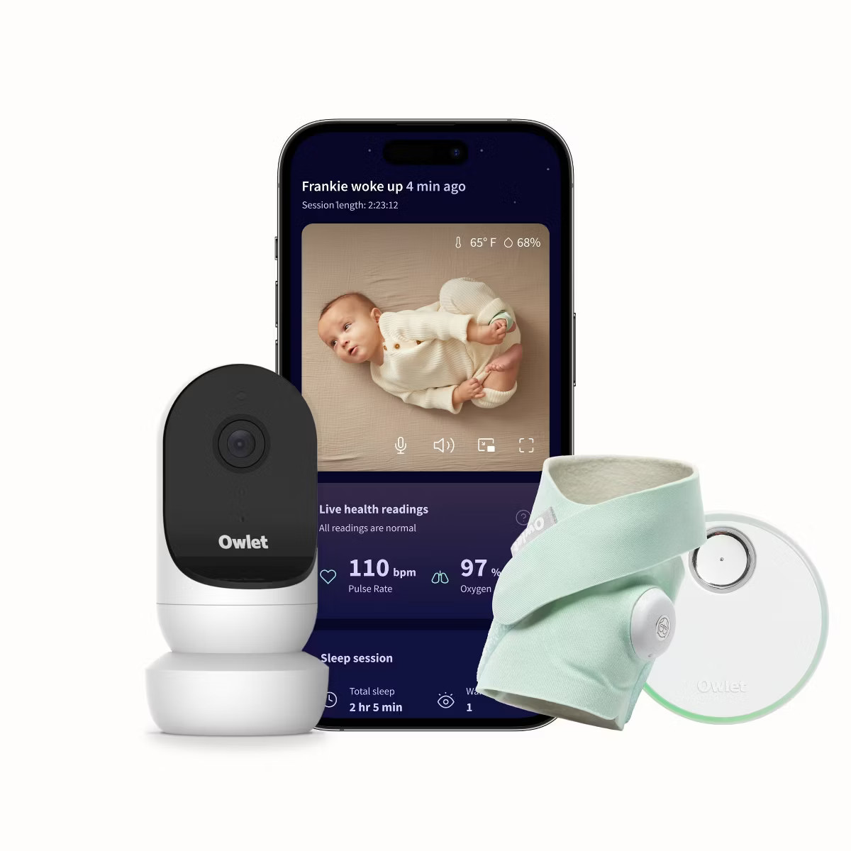 Owlet Dream Duo 2 Smart Baby Monitor - Includes FDA-Cleared Dream Sock & HD Video Wifi Camera | Target