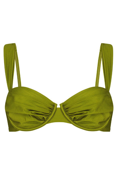 PALM NON-PADDED UNDERWIRED BIKINI TOP FOREST GREEN | Otrium DE