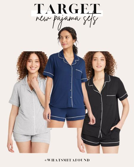 New pajama sets at Target, just $25! Two piece pajama set, two piece pj set, matching pajama set, matching pj set, cute pajama set, cute pj set, summer pajama set, summer pj set, affordable pajama set, affordable pj set, black pajama set, black pj set, navy pajama set, navy pj set, gray pajama set, gray pj set

#LTKFindsUnder50 #LTKStyleTip #LTKSeasonal