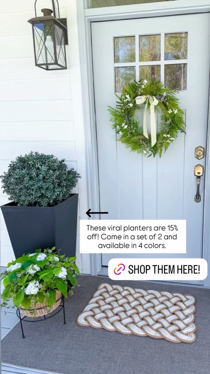 These viral planters are 15% off! Come in a set of 2 and available in 4 colors.




#bigspringsale
Amazon finds 
Amazon home
Amazon deals 
Front porch decor 
Spring decor 
Outdoor planter 
Topiary 


#LTKSaleAlert #LTKSeasonal #LTKHome