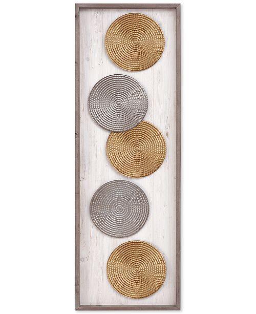 JLA Home Ink+Ivy Aster Metal Wall Art Decor & Reviews - Wall Decor - Home Decor - Macy's | Macys (US)