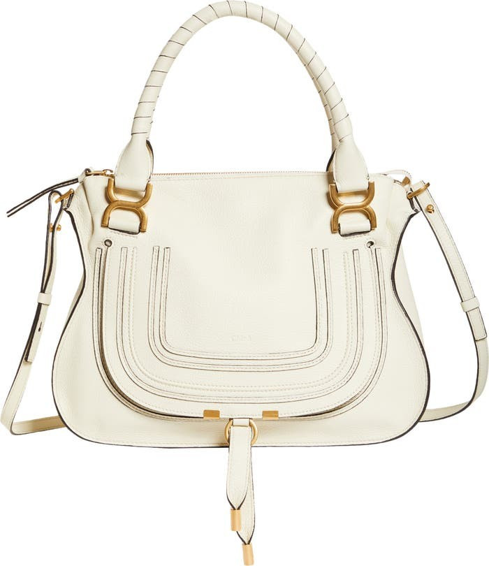 Medium Marcie Calfskin Leather Satchel | Nordstrom