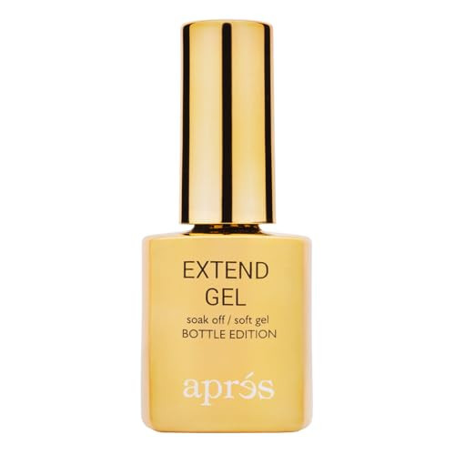 Apres Nail Extend Gel Gold Bottle | 15mL | Premium Quality | Soft Gel, Gel-X Tips Adhesive, Easy Application, Easy Removal, Soak Off, Applicator Included | Amazon (US)