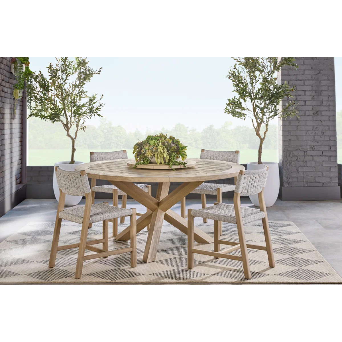 Boca Outdoor 63" Round Dining Table | Wayfair North America