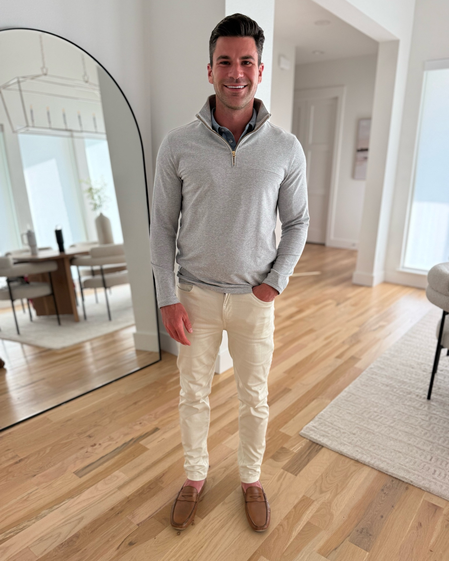If your boyfriend or husband needs some good staple pieces, these are it! This quarter zip is  amazing and the fit is so good. With khaki performances pants. 
Father’s Day gift ideas

#LTKMens #LTKWorkwear
