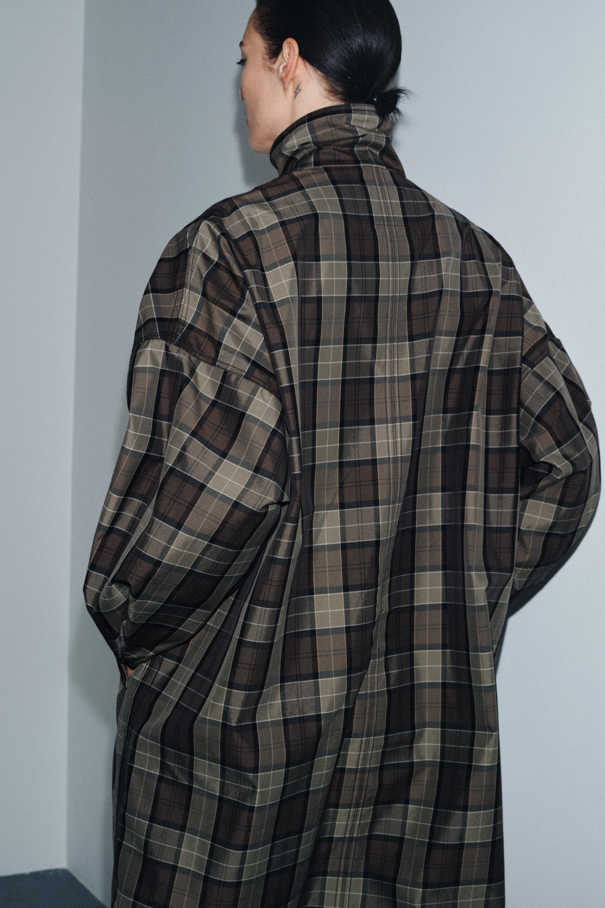 ZW COLLECTION LIMITED EDITION CHECKED TRENCH COAT | Zara UK