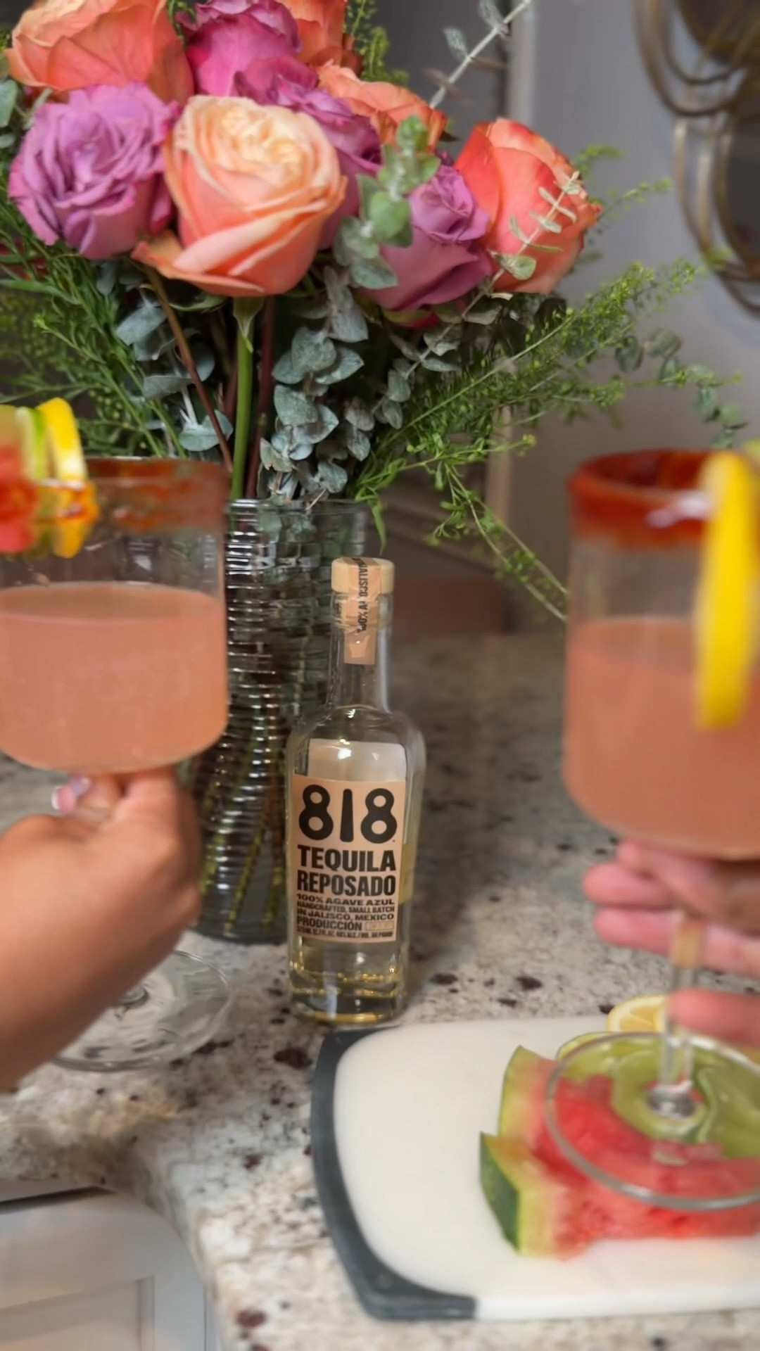 the watermelon lime marg you’ve been asking about 🍉🍋
818 Reposado + mashed watermelon + a lime juice + agave, topped with lemon-lime soda and a watermelon chamoy rim (linked, and it’s SO good).
perfect for the last stretch of summer. cheers 🥂 #prettydrinks #summerdrink #margarita #818tequila #reposado #recipe

#LTKfoodie #LTKHome