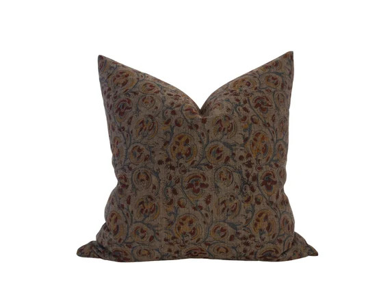 WREN  14x20 20x20 Brown Block Print Cover Fall Holiday | Etsy | Etsy (US)