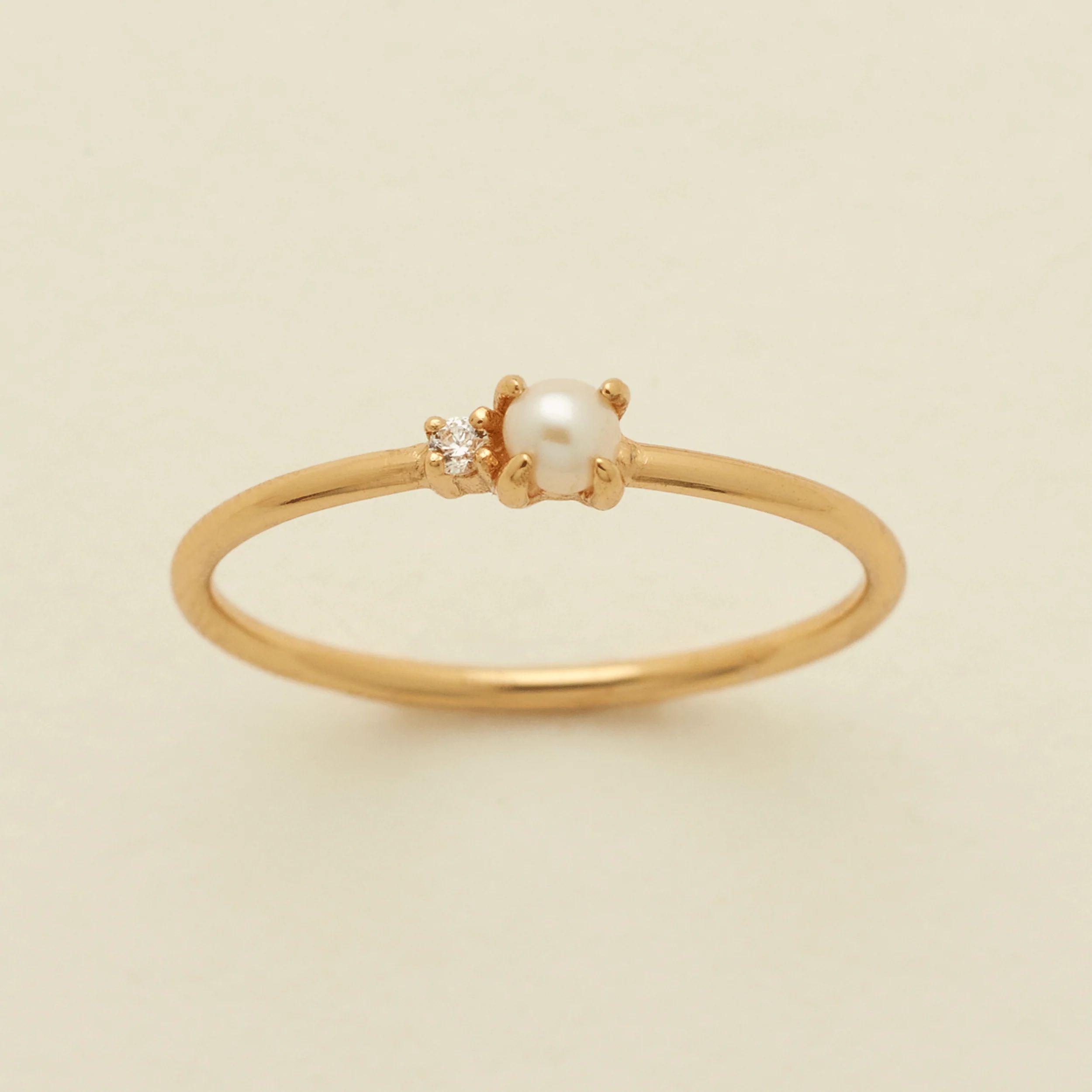 Petite Pearl Ring | Made by Mary (US)