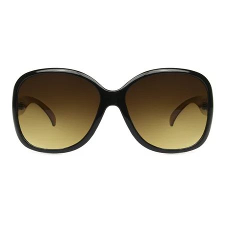 Steve Madden Women's Oversized Square Crystal Brown Sunglasses | Walmart (US)