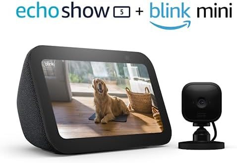 All-new Echo Show 5 (3rd Gen) with Blink Mini | Charcoal | Amazon (US)