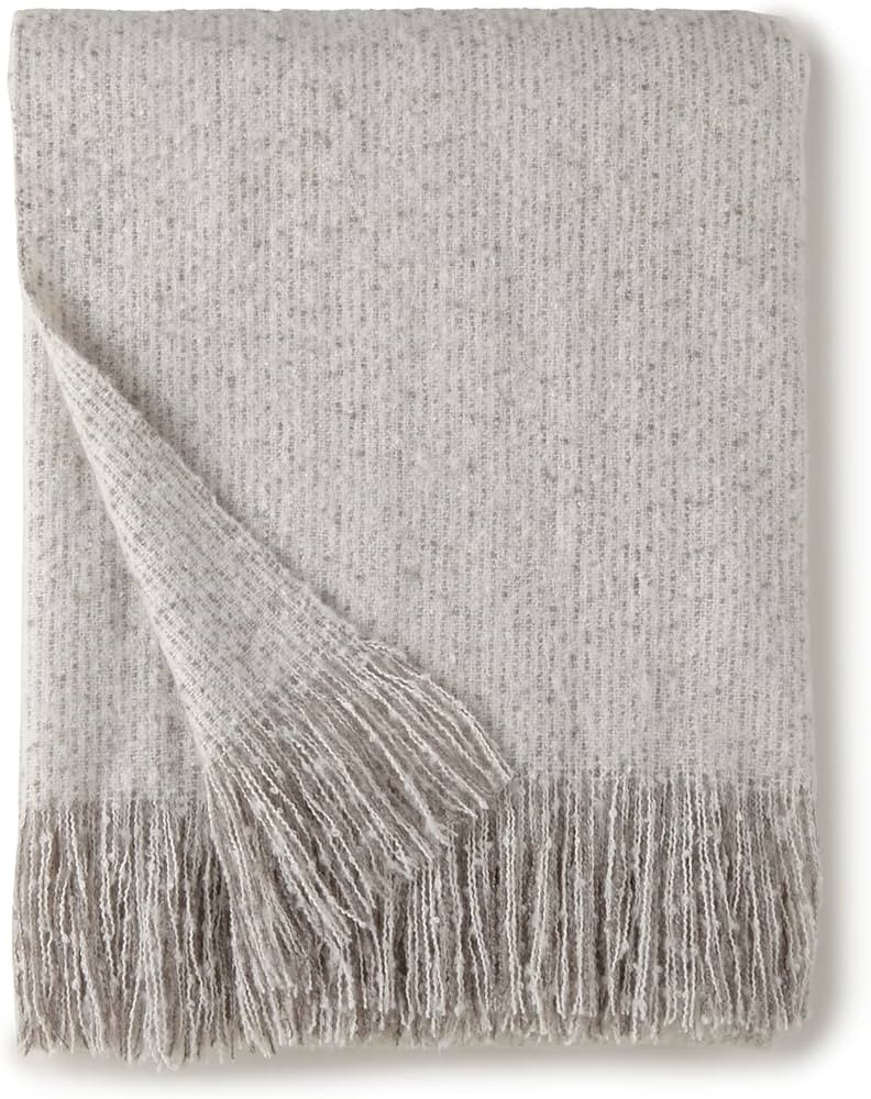 Crafted by Catherine Gray Faux Mohair Throw 50" x 60" | Amazon (US)