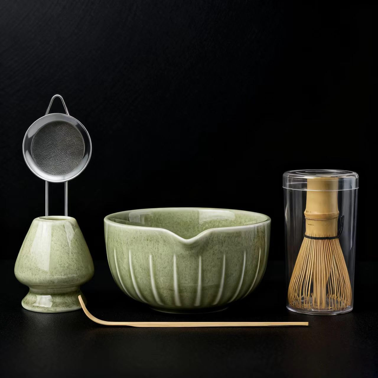 Farielyn-X Matcha Whisk Set, Japanese Tea Set (5pcs) includes Matcha Bowl with Spout (19 oz), Bam... | Amazon (US)