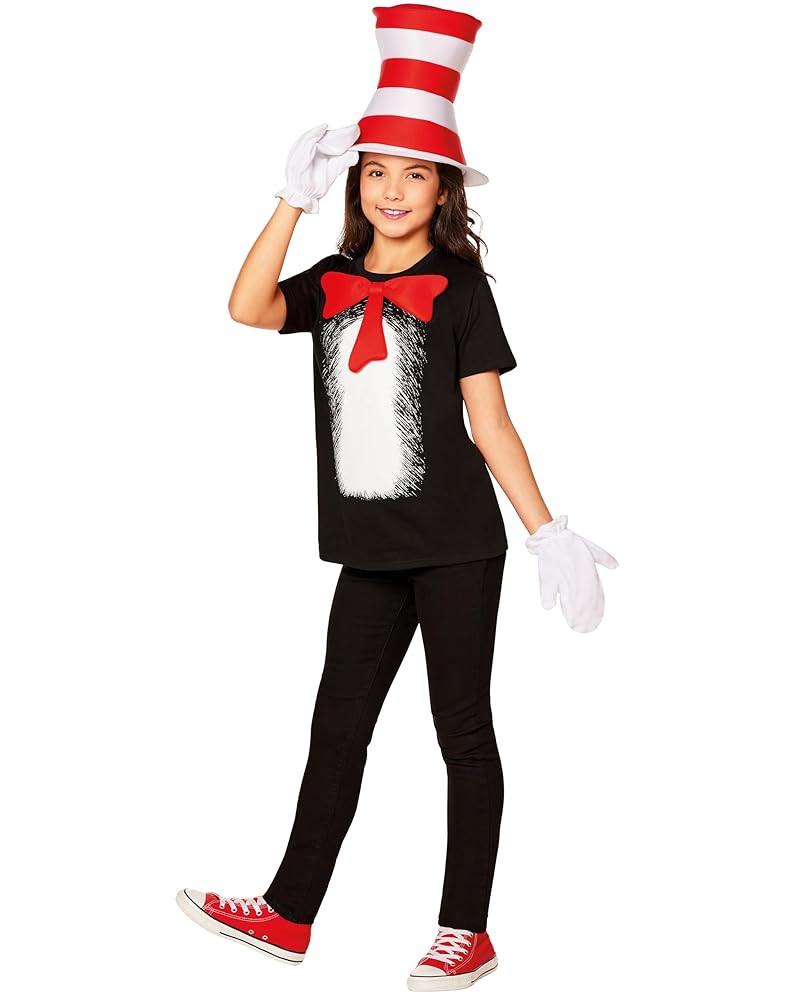 Spirit Halloween Dr. Seuss Kids The Cat in the Hat Costume Kit | Officially Licensed | Easy-To-We... | Amazon (US)