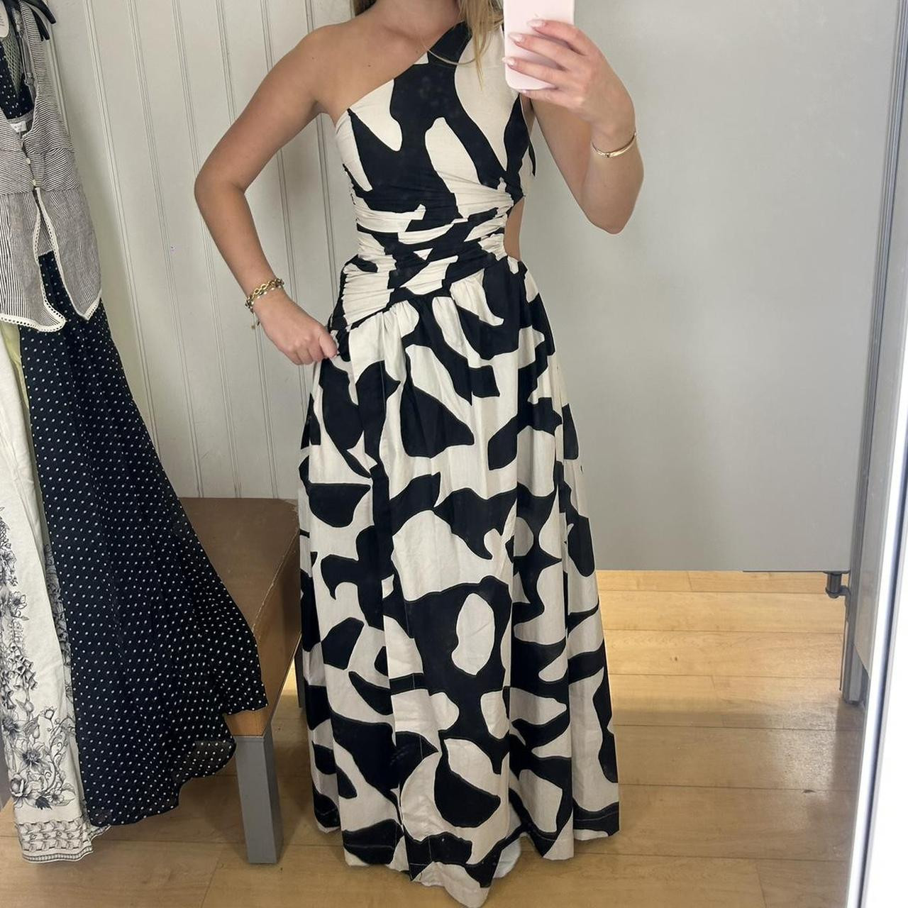 Abercrombie & Fitch Women's Dress - Multi/Black - XXS | Depop US