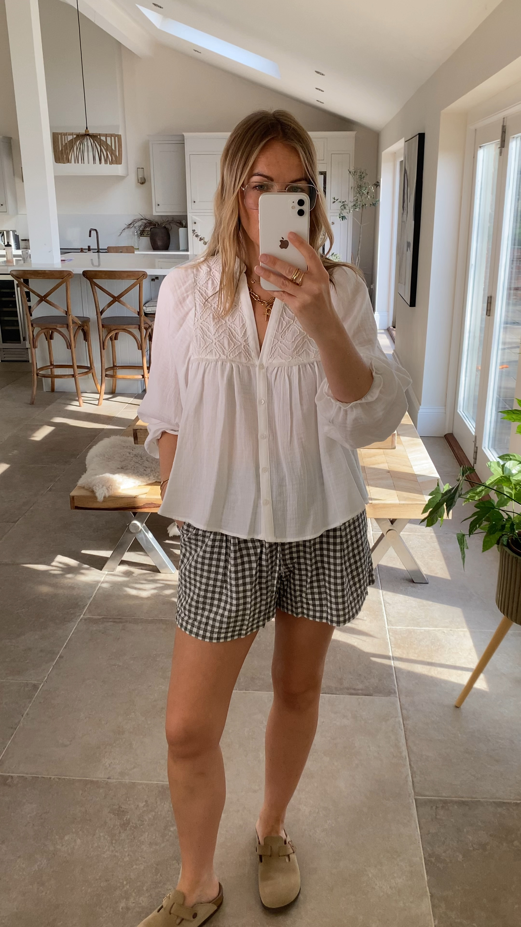 A different styling option for those lovely gingham shorts. 
Wearing the large in both items. 


Spring outfit 
Nice top blouse 


#LTKuk #LTKtravel #LTKFashionMonth