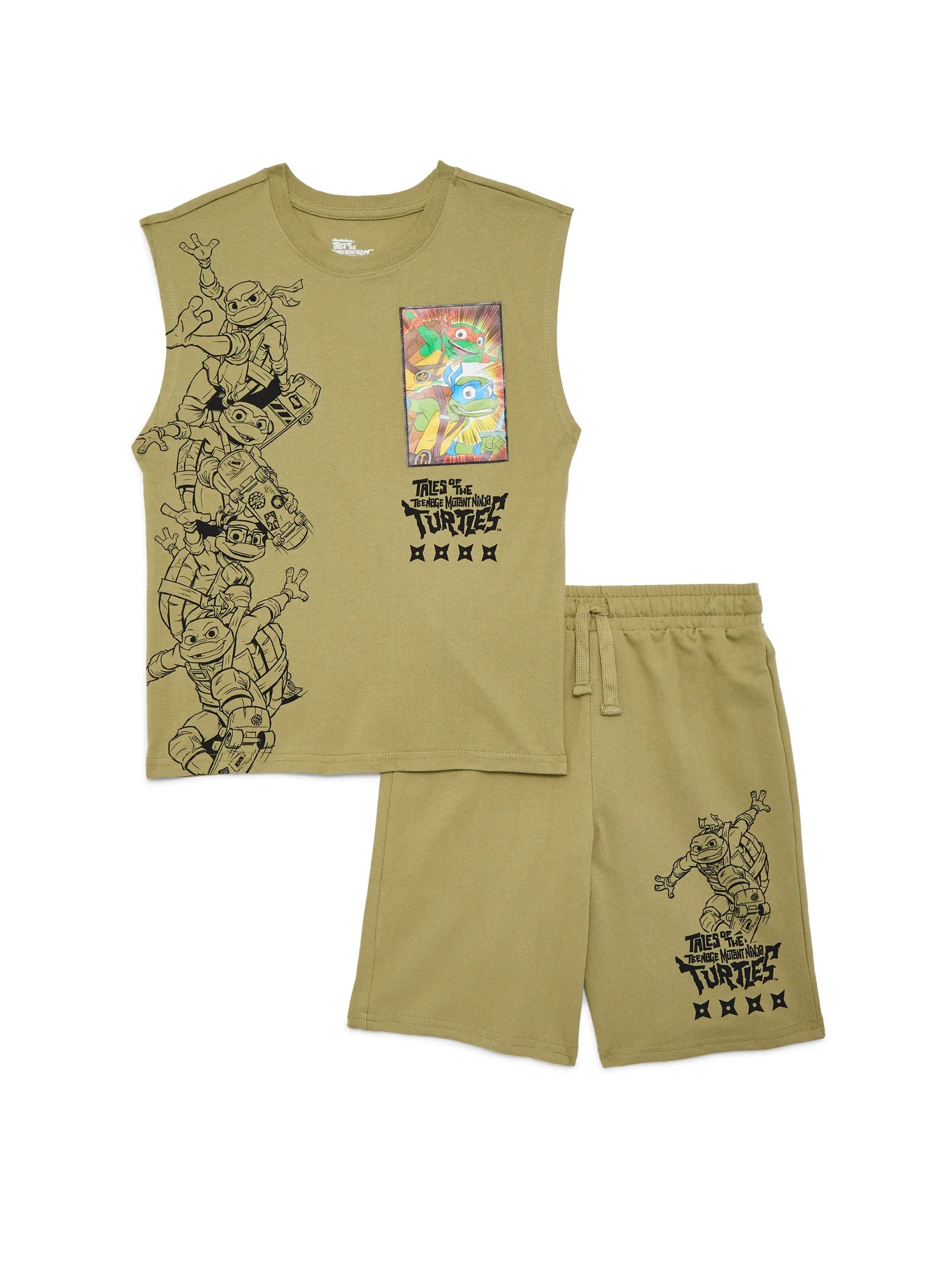Teenage Mutant Ninja Turtles Boys Tank Top and Shorts Set, 2-Piece, Sizes 4-10 | Walmart (US)