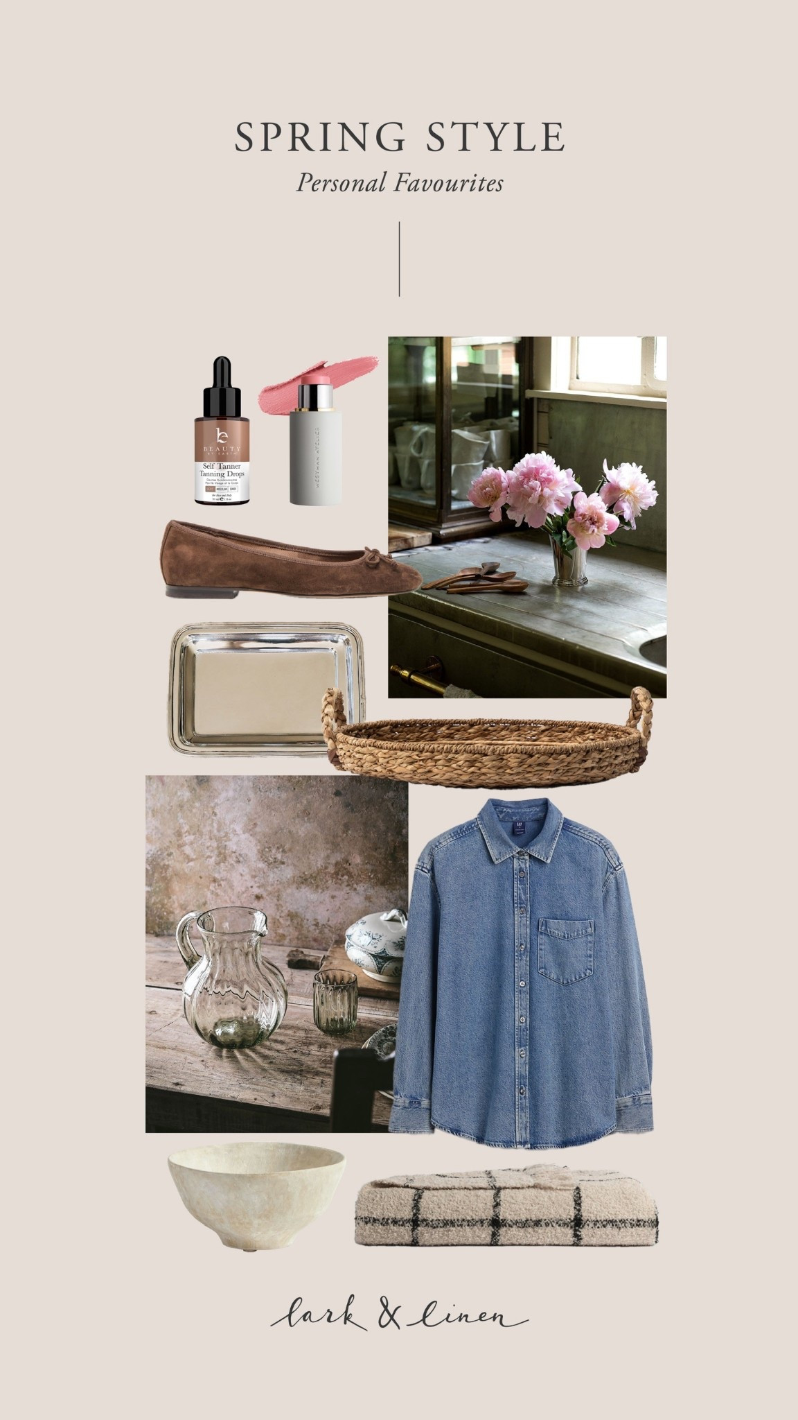 A little spring edit featuring elevated everyday pieces — light layering, soft texture, and those small details that make a space (and getting dressed) feel effortless. You’ll find home accents like sculptural vases, woven and polished trays, a fluted glass pitcher, and a ceramic bowl, paired with cozy touches like an alpaca bouclé throw. I’ve also included a few personal style staples I’m loving right now — suede ballet flats, an oversized denim shirt, and easy beauty essentials for that subtle spring glow. Everything linked and ready to shop.

#LTKOver40 #LTKHome #LTKSeasonal