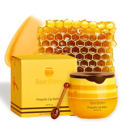 Original My Bee Balm Lip Balm - Propolis Hydrating Balm Honey Pot for Dry, Chapped & Cracked Lips with Propolis, Honey & Vitamin E - Soften, Smooth & Reduce Lip Lines | Amazon (US)