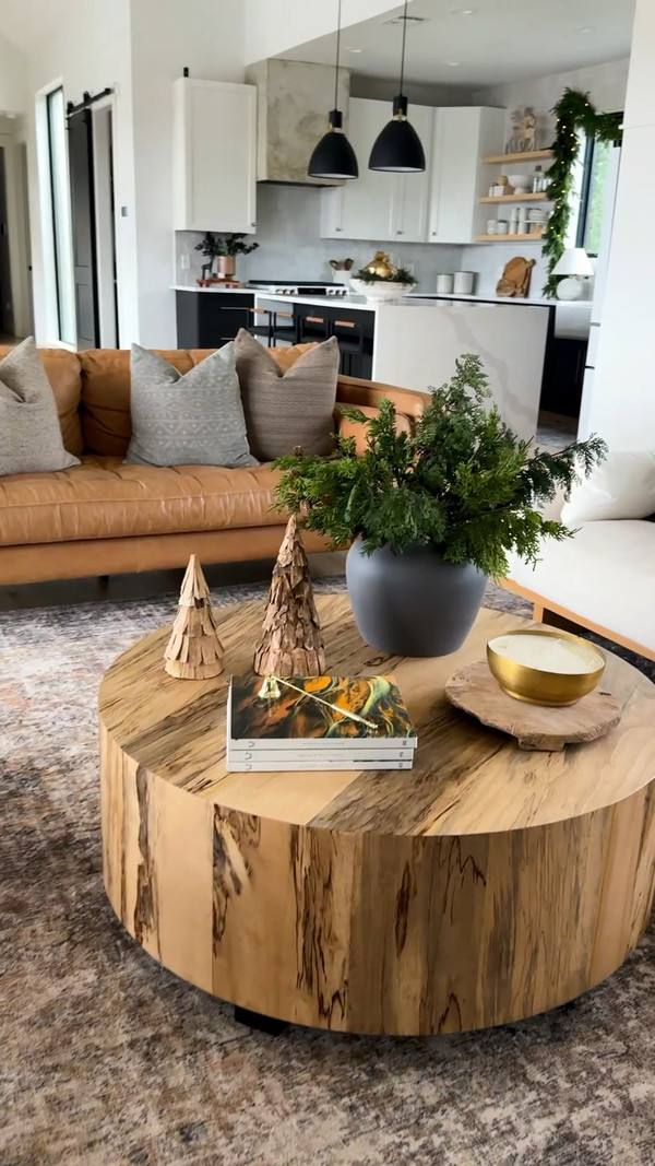 Creating the ultimate cozy modern living room this holiday season!