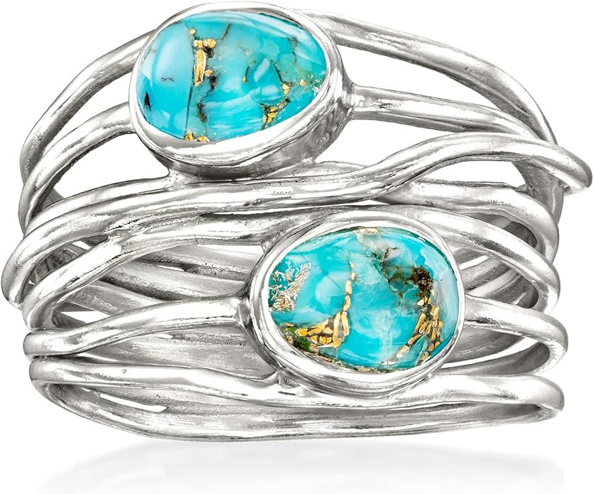 Ross-Simons Turquoise Highway Ring in Sterling Silver | Amazon (US)