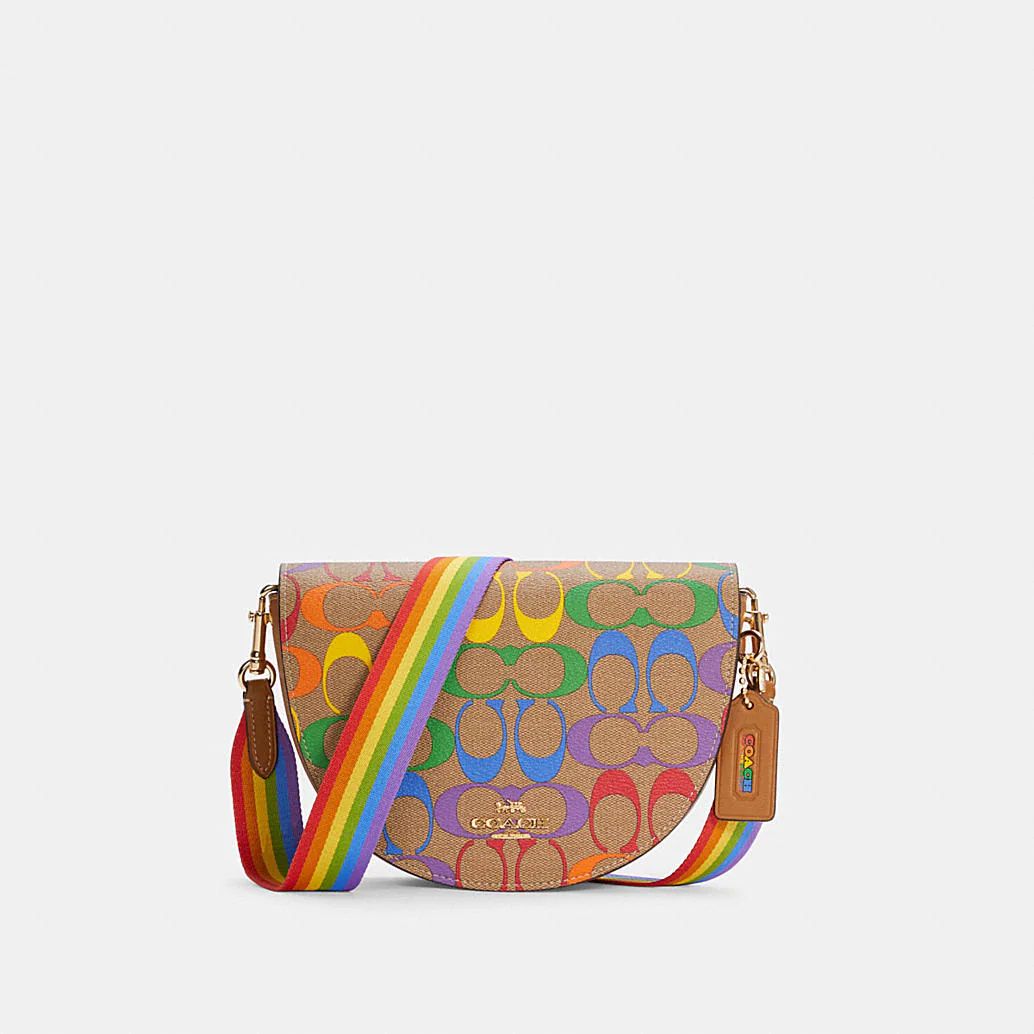 Ellen Crossbody in Rainbow Signature Canvas | Coach Outlet