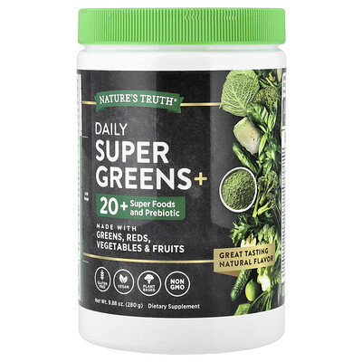 Nature's Truth, Daily Super Greens+, 9.88 oz (280 g) | iHerb