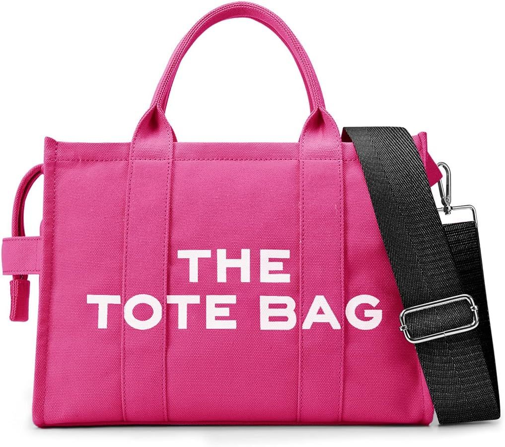 Tote Bags for Women Handbag Tote Purse with Zipper Canvas Crossbody Bag, Premium Quality, Designe... | Amazon (US)