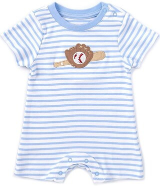Baby Boys 3-24 Months Short Sleeve Round Neck Baseball Romper | Dillard's