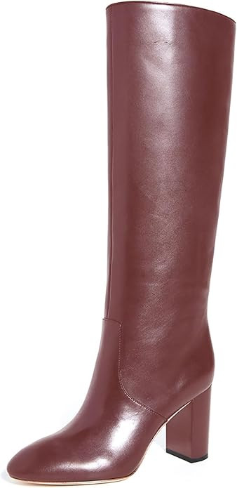 sarawill Women's Classic Round Toe Knee High Boots Comfort Block Heel Pull On Fall Winter Dressy ... | Amazon (US)