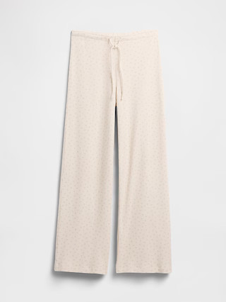 Waffle-Knit Wide-Leg PJ Pants | Gap Factory