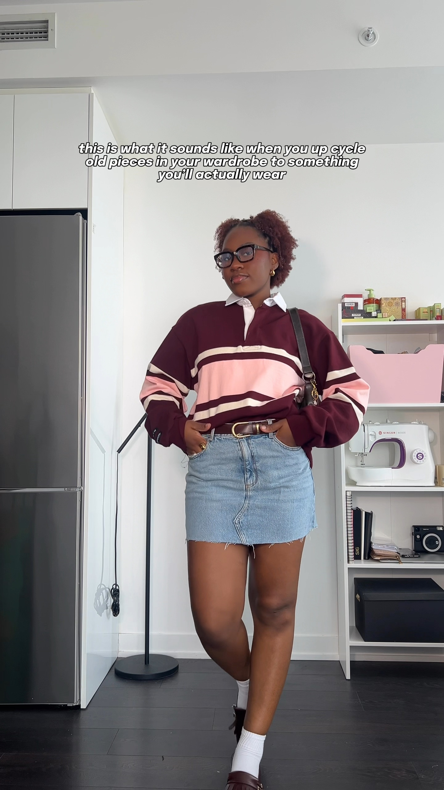 casual spring/summer outfit styling denim mini skirt 

mini skirt, rugby shirt, summer outfit, spring outfit, transitional outfit

#LTKSeasonal #LTKStyleTip #LTKFindsUnder50