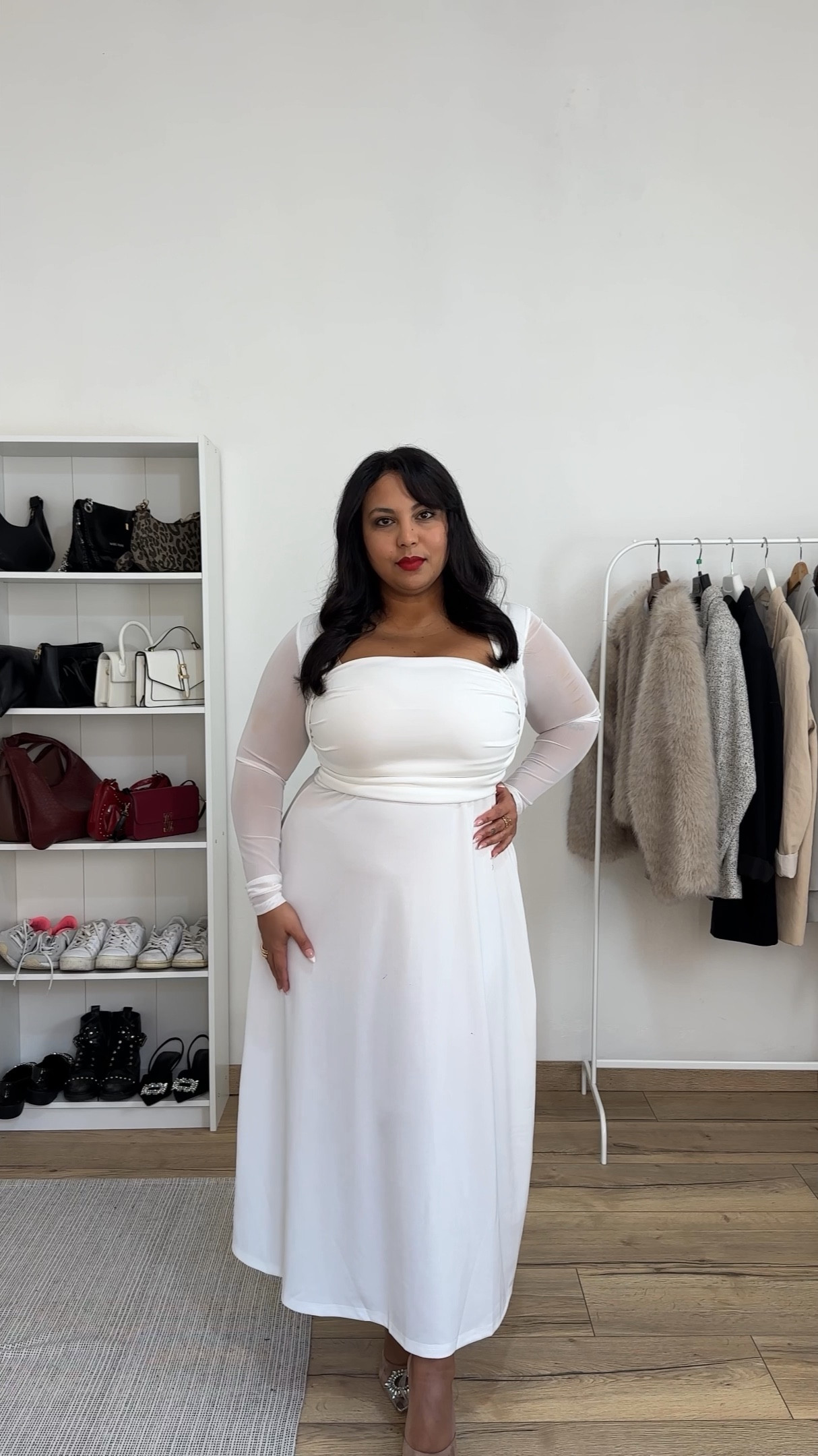 White Christmas party dress 🤍 

#sheincurve #whitedress #whiteparty #christmasparty #curvyfashion 

#LTKwinter #LTKmidsize #LTKcurves
