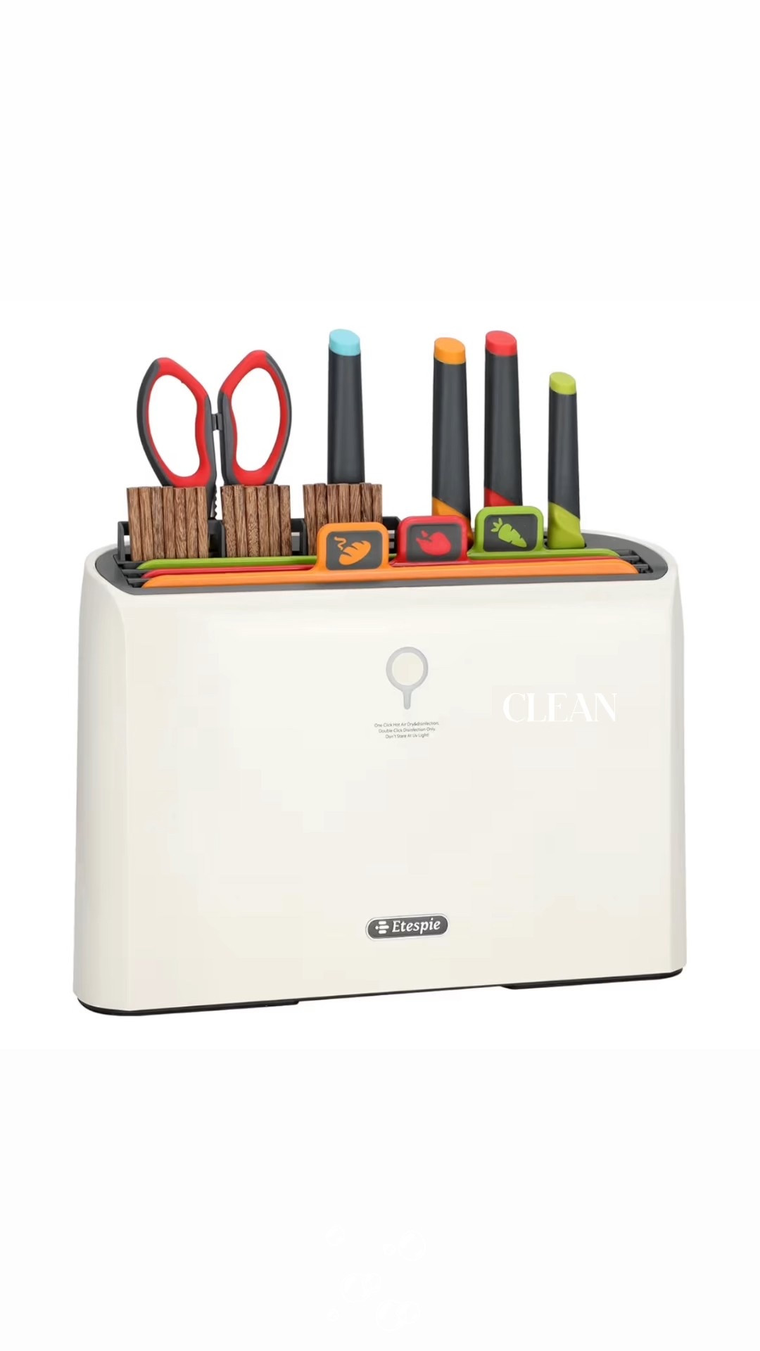 Upgrade your kitchen routine with a smart, all in one prep station designed for cleaner, safer food prep. This UV self drying cutting board and knife system helps sanitize, dry, and organize your tools after every use so you are not leaving wet knives or boards on the counter. Color coded boards help prevent cross contamination, while the quiet drying cycle and removable design make everyday cleanup simple. A complete set that keeps your kitchen streamlined, hygienic, and ready for the next meal

#LTKfoodie #LTKHome