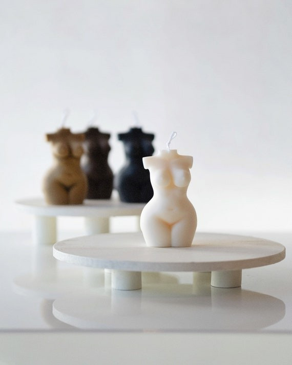 HERA // Soy Candle / Curvy Female Torso / Curvy Woman Body - Etsy | Etsy (US)
