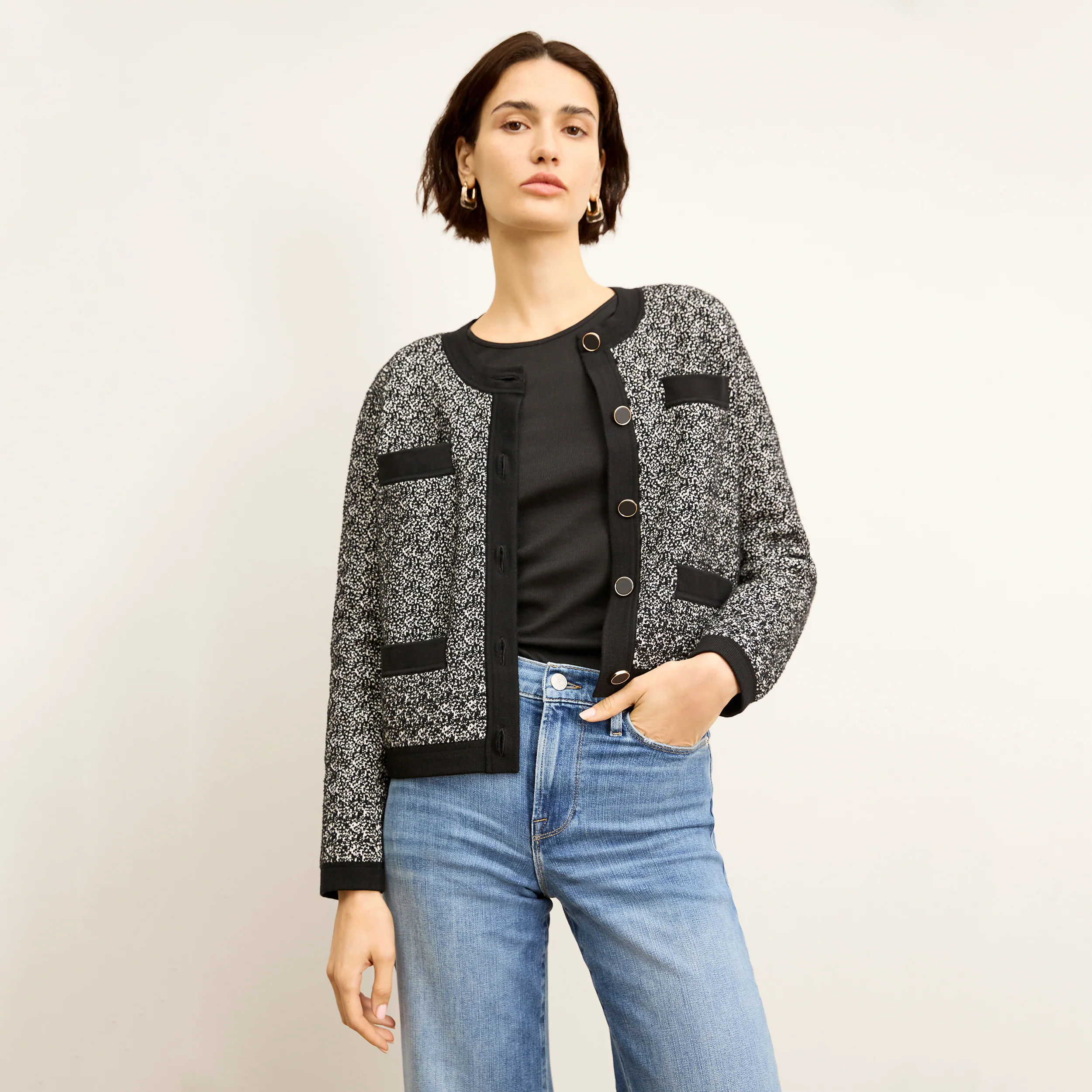 The Evangeline Jardigan - Boucle Jardigan Knit | MM LaFleur