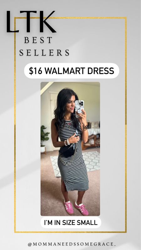 Weekly best sellers- love this Walmart dress! Size small. Sambas are kids size 6.5, I’m a size 8 woman’s 

#LTKfindsunder100 #LTKstyletip #LTKsalealert