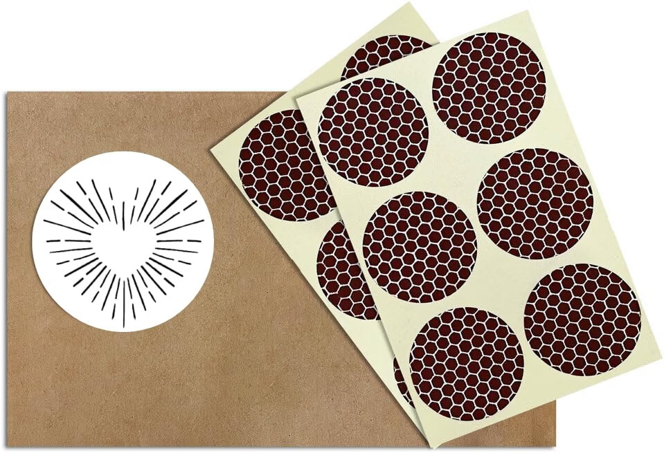 1” Circle Match Striker Stickers – 12 Pieces | Bumble/Dotted Pattern Match Strike Paper with Adhesive Pre-Cut in Circles for Easy Match Lighting | Also Available in Charcoal or Brown & Many Sizes | Amazon (US)